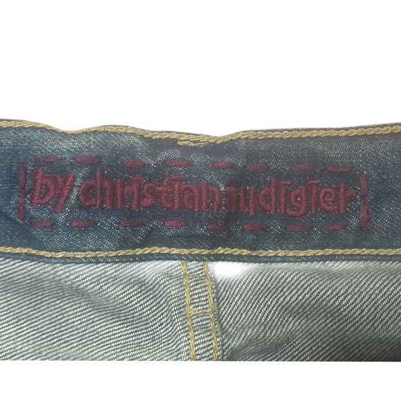 “RARE” Christian Audigier Men's Denim Jeans 34/34 - Picture 8 of 13